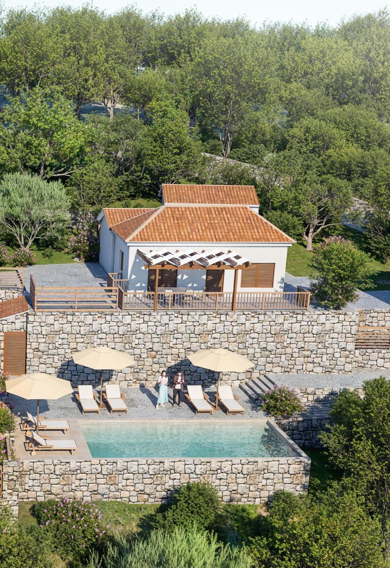 Vozas Villas - Traditional Houses With Great View Tragaki Bagian luar foto